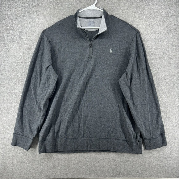 Polo Ralph Lauren Other - Polo Ralph Lauren Performance 1/4 Zip Pullover‎ Sweater Men Size XXL Gray Casual